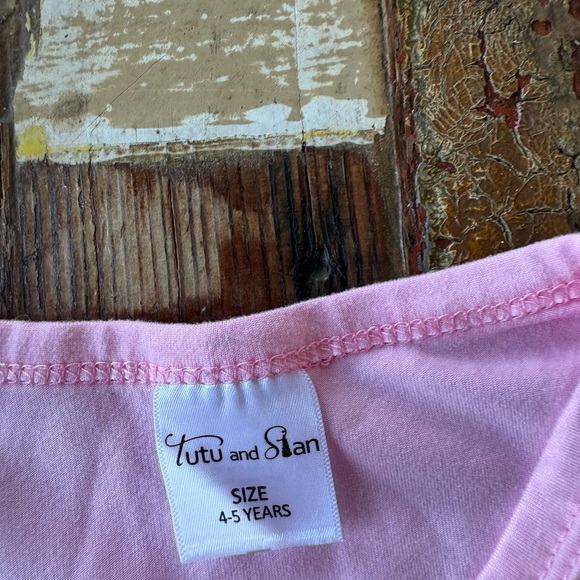 Pink Unicorn 4 Birthday T-Shirt and Headband Set | Size 4-5 - Picture 2 of 4